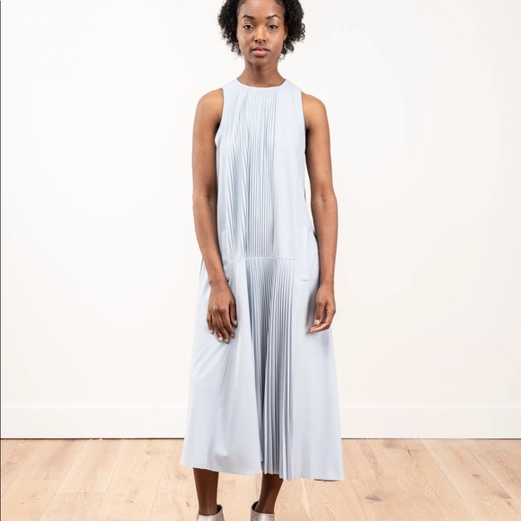 Tibi Dresses & Skirts - NWT Tibi Edith Pleated Sleeveless Dress, Pebble Gray, size 4